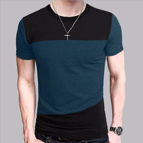 6-Designs-Mens-T-Shirt-Slim-Fit-Crew-Neck-T-shirt-Men-Short-Sleeve-Shirt-Casual-2