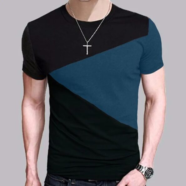 6-Designs-Mens-T-Shirt-Slim-Fit-Crew-Neck-T-shirt-Men-Short-Sleeve-Shirt-Casual