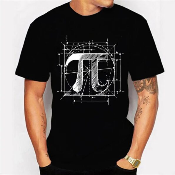 Drop-Shipping-Summer-Men-s-T-shirt-Short-Sleeve-Men-Tshirt-Pi-Symbol-Sketch-Printed-Oversized