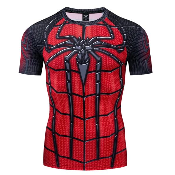 Fashion-Spider-Printing-Pattern-Men-s-T-Shirt-Outdoor-Bodybuilding-Sports-Short-Sleeve-Tees-Summer-Quick-2