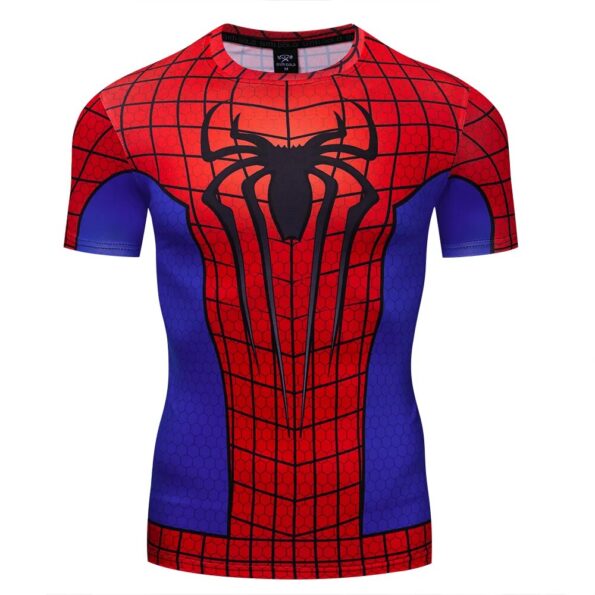 Fashion-Spider-Printing-Pattern-Men-s-T-Shirt-Outdoor-Bodybuilding-Sports-Short-Sleeve-Tees-Summer-Quick-5