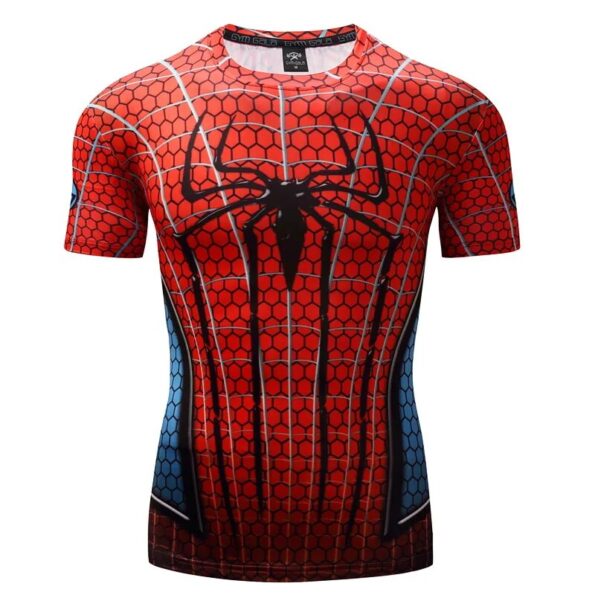 Fashion-Spider-Printing-Pattern-Men-s-T-Shirt-Outdoor-Bodybuilding-Sports-Short-Sleeve-Tees-Summer-Quick