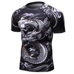 New-Compression-Shirt-Rashguard-Bodybuild-Cross-Short-Sleeve-3D-Print-Jiu-Jitsu-T-shirts-MMA-Fitness