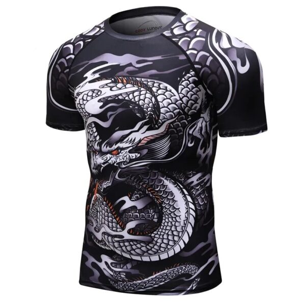 New-Compression-Shirt-Rashguard-Bodybuild-Cross-Short-Sleeve-3D-Print-Jiu-Jitsu-T-shirts-MMA-Fitness-1