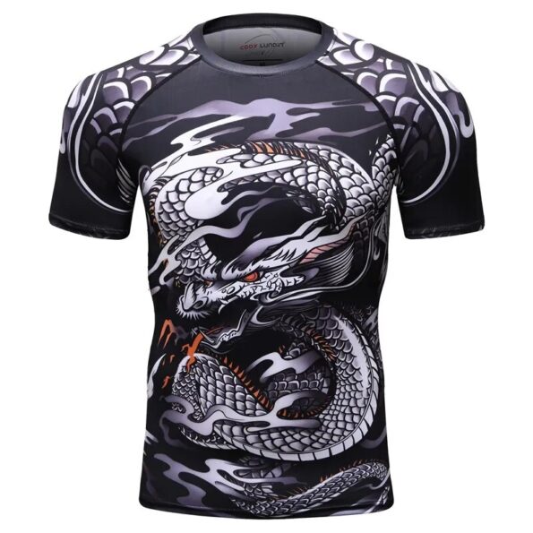 New-Compression-Shirt-Rashguard-Bodybuild-Cross-Short-Sleeve-3D-Print-Jiu-Jitsu-T-shirts-MMA-Fitness