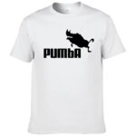 PUMBA-printed-T-shirt-summer-hip-hop-sports-bottom-short-sleeved-flying-boar-wild-boar-spoof