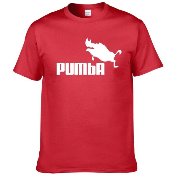 PUMBA-printed-T-shirt-summer-hip-hop-sports-bottom-short-sleeved-flying-boar-wild-boar-spoof-3