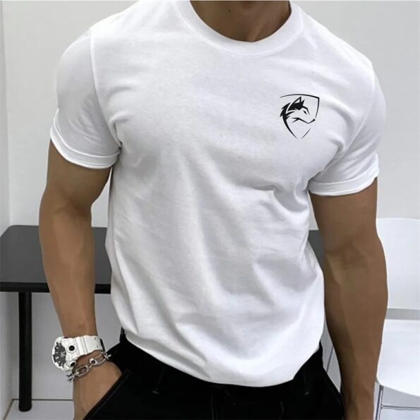 Summer-T-Shirt-For-Men-Simple-Wolf-Head-Badge-Printed-Classic-Men-S-Tee-Tops-Trendy-1