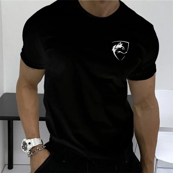 Summer-T-Shirt-For-Men-Simple-Wolf-Head-Badge-Printed-Classic-Men-S-Tee-Tops-Trendy-5