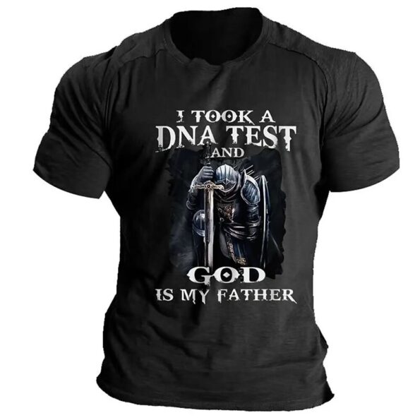 T-Shirt-For-Men-Crusader-Knights-Printing-Short-Sleeve-Tops-Europe-and-America-Harajuku-Vintage-Clothes